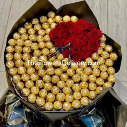 Chocolate and Flower Gift Multan - TheFlowersDelivery.com