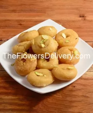 Cakes & Bakes Balushahi- Delectable sweets- theflowerdelivery.com
