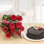 Rich Red Rose Delights-Express cake and flower service-Flower and cake bundle-Cake and flower package deal-Flower and cake express delivery-Elegant flower and cake arrangement-Best online flower and cake shop-Premium cake and flower gift- Flower and cake combo specials-Cake and flowers for him- Wedding cake and flowers-Flower and cake delivery same day-Flower and cake delivery near me-Combo of flowers and cake-TFD Pakistan-theflowerdelivery.com
