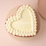 Premium Red Velvet Heart Cake