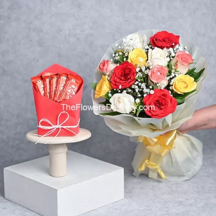 Chocolates and Flowers Gift Pakistan - TheFlowersDelivery.com