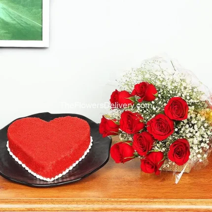 Send Anniversary Cake and Flowers to Pakistan - TheFlowersDelivery.com