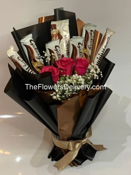 Flowers and Chocolates Combo Lahore - TheFlowersDelivery.com