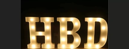 Birthday Letter Lights Islamabad - TheFlowersDelivery.com