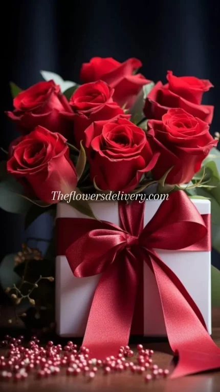 Valentines Flower Box Lahore - TheFlowersDelivery.com