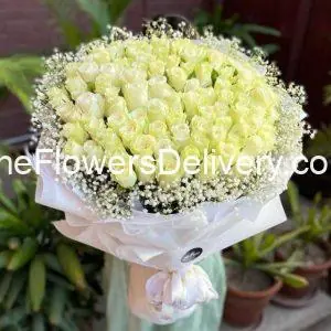 White Roses Delivery Pakistan - TheFlowersDelivery.com