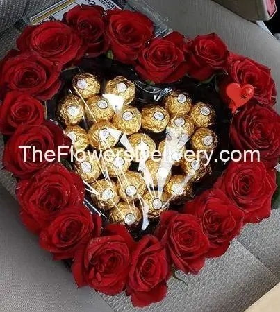 Valentine Chocolate Box Gift Lahore - TheFlowersDelivery.com