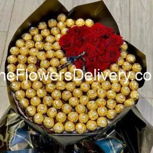 Chocolate and Flower Gift Multan - TheFlowersDelivery.com