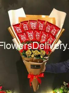 Anniversary Chocolate Bouquet Pakistan - TheFlowersDelivery.com
