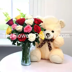 Flowers & Teddy Deal Islamabad - TheFlowersDelivery.com