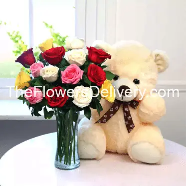 Flowers & Teddy Deal Islamabad - TheFlowersDelivery.com