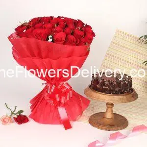 Online Chocolate Cake and Flowers Pakistan - TheFlowersDelivery.com