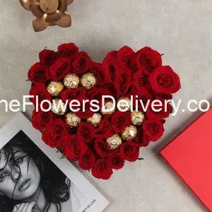 Ferrero Flower Box Lahore - TheFlowersDelivery.com