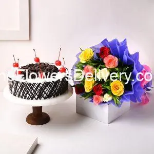 Flowers & Cake Combo Karachi -TheFlowersDelivery.com