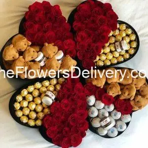 Chocolate and Flowers Combo to Pakistan -TheFlowersDelivery.com