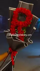 Letter Rose Bouquet Lahore - TheFlowersDelivery.com