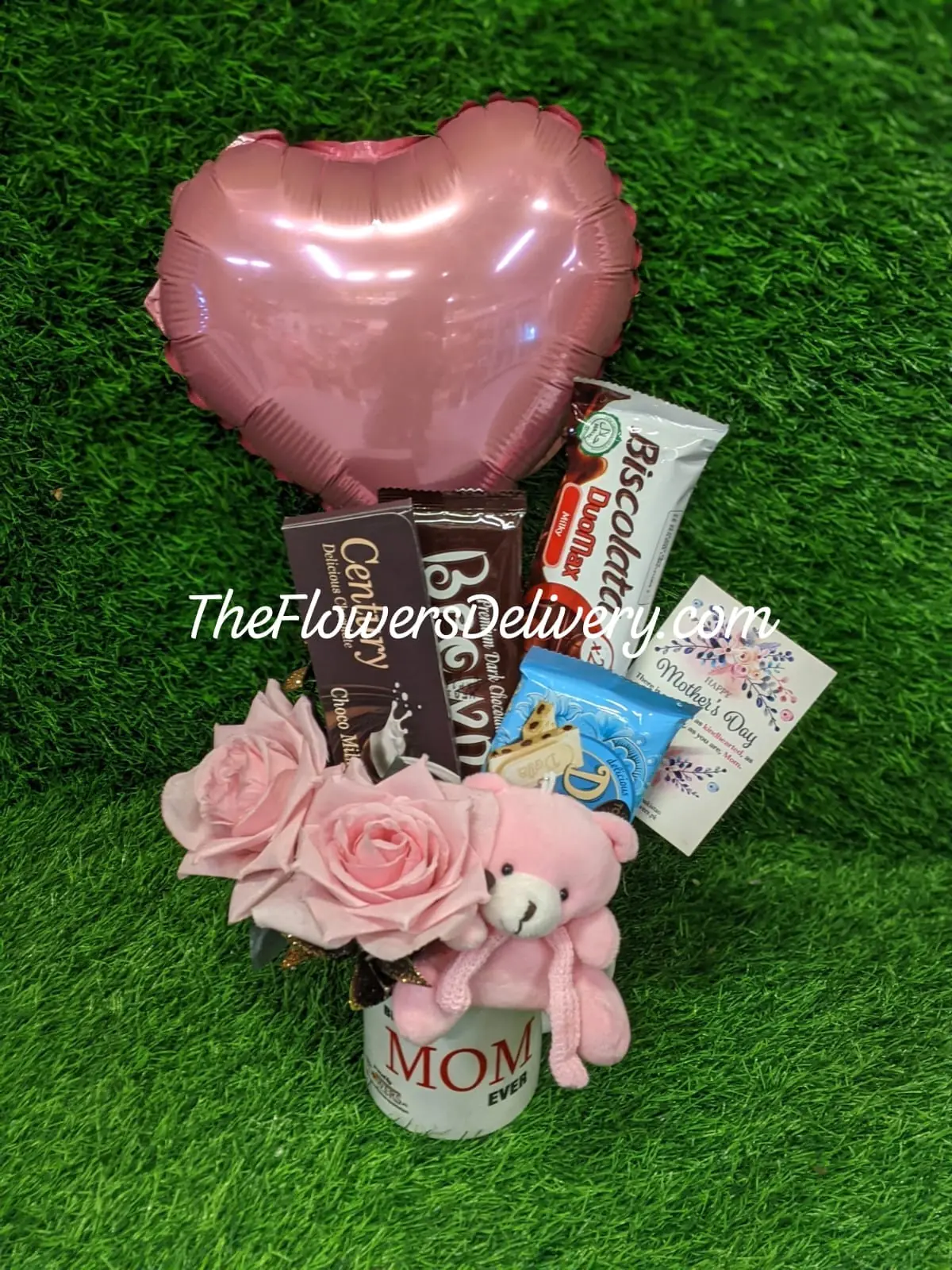 Mugs and Flowers for Mother's day Lahore - TheFlowersDelivery.com