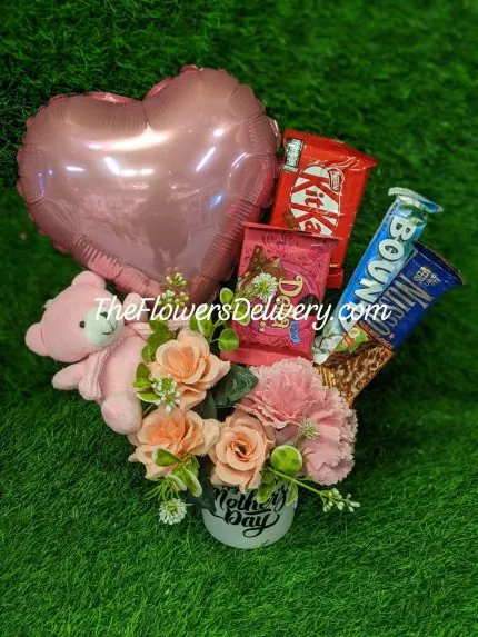 Mom Flowers Mug Lahore - TheFlowersDelivery.com