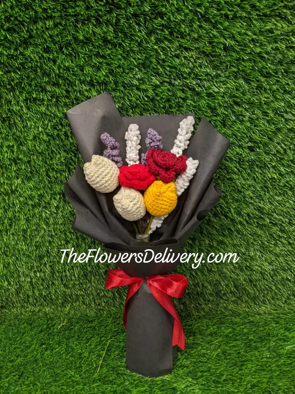 Crochet Rose Bouquet Lahore - TheFlowersDelivery.com