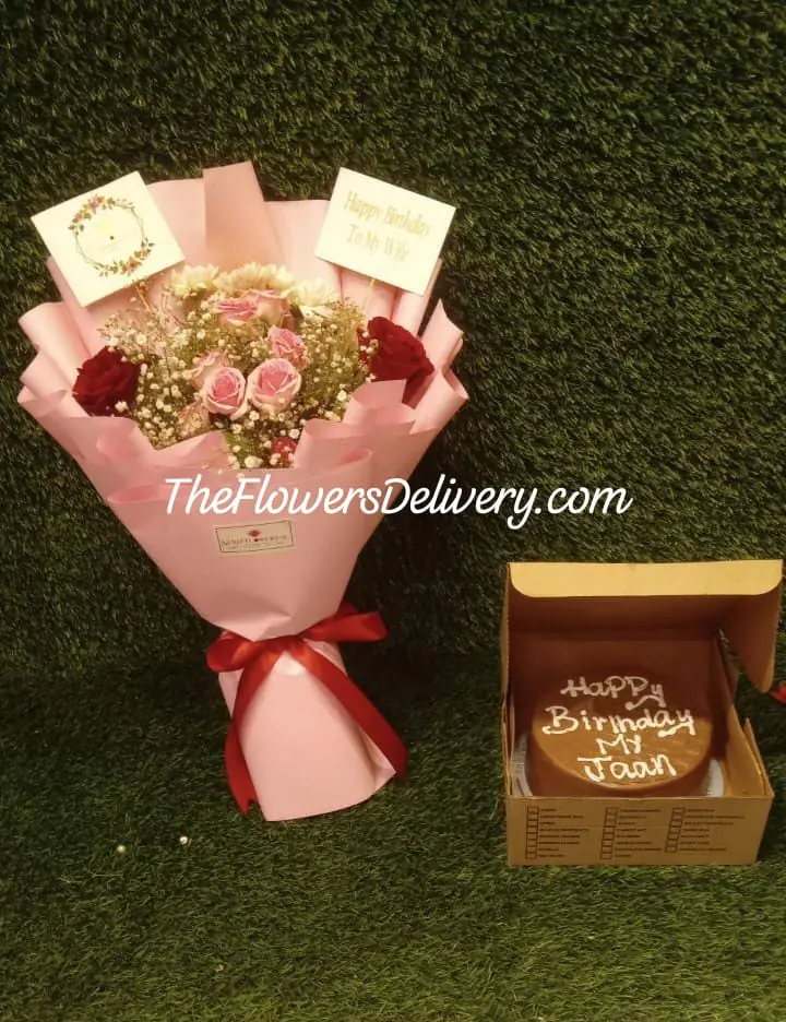 Birthday Cake and Flower Deals Lahore - TheFlowersDelivery.com