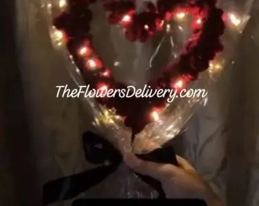 Heart Shape Flower Bouquet Lahore - TheFlowersDelivery.com