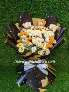 Birthday Teddy Bouquet Lahore - TheFlowersDelivery.com
