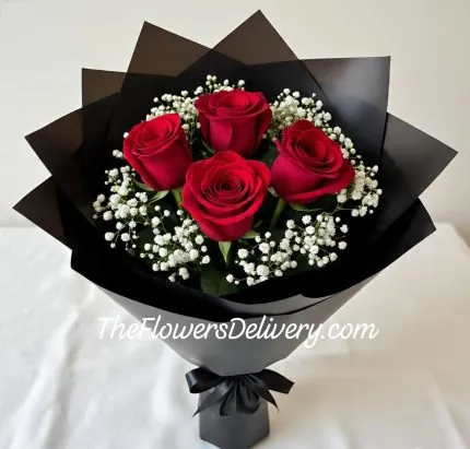 Valentine Roses Bouquet Lahore - TheFlowersDelivery.com