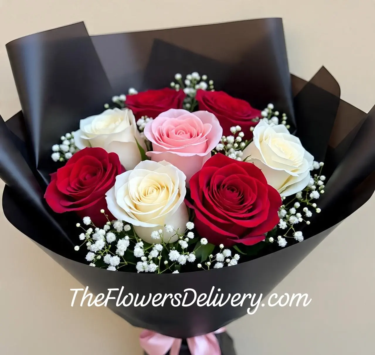 Mixed Roses Delivery Lahore - TheFlowersDelivery.com