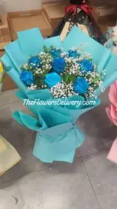 Blue Rose Flowers Delivery Lahore - TheFlowersDelivery.com