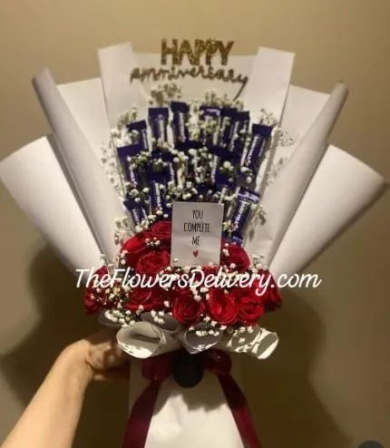Chocolate Bouquet for Anniversary Lahore - TheFlowersDelivery.com
