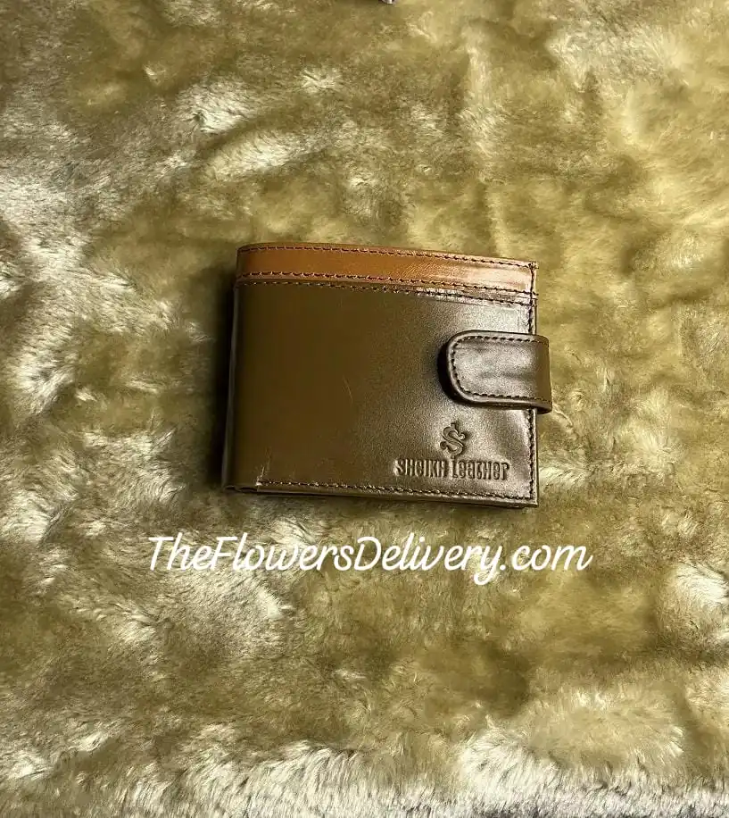 Brown Leather Wallet for Men Pakistan - TheFlowersDelivery.com