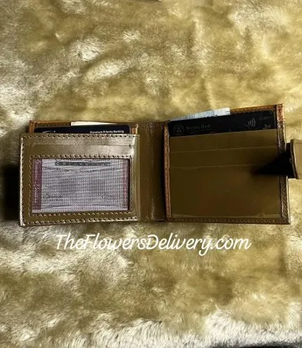 Brown Leather Wallet for Men Pakistan - TheFlowersDelivery.com