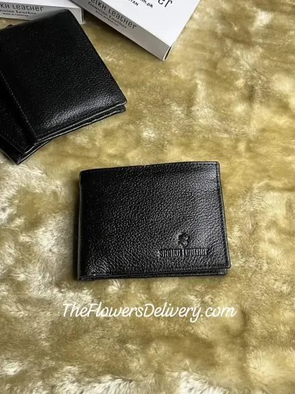 Black Leather Wallet for Men Pakistan - The FlowersDelivery.com