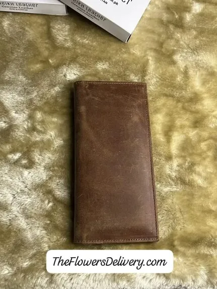 Brown Leather Wallet for him Pakistan - TheFlowersDelivery.com