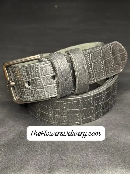Men Leather Belt Black Pakistan - TheFlowersDelivery.com