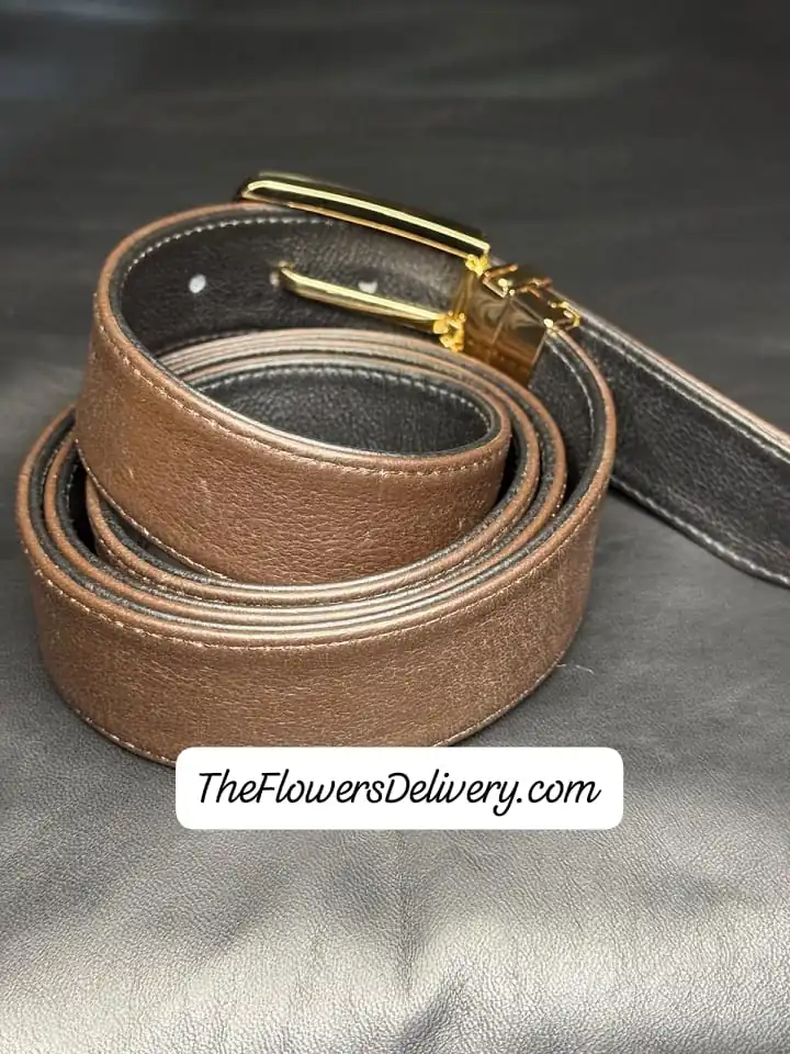 Genuine Leather Brown Belt for Men Lahore - TheFlowersDelivery.com