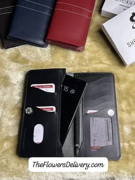 Long Leather Wallet for Men Lahore - TheFlowersDelivery.com