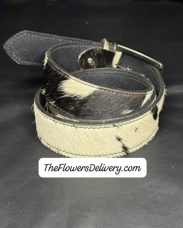Cow Hair Belt Mens - Image 2