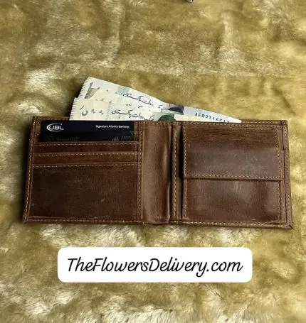 Original Brown Leather Wallet Pakistan - TheFlowersDelivery.com
