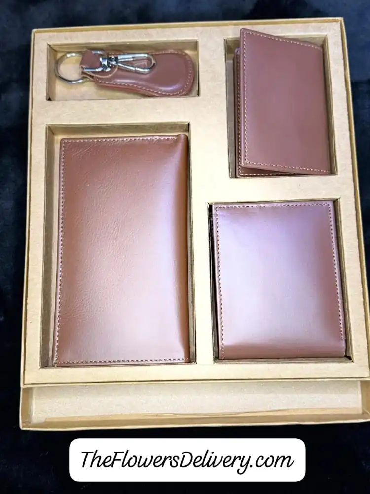 Leather Wallet Gift Set for Men Pakistan - TheFlowersDelivery.com