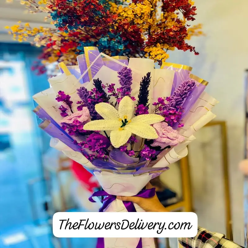 Crochet Handmade Bouquet Lahore - TheFlowersDelivery.com