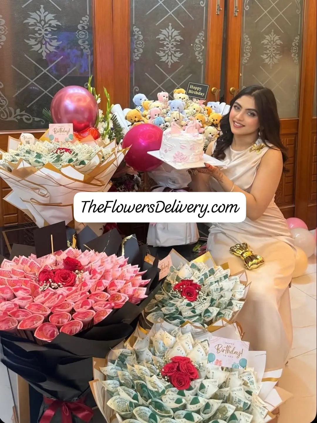 Money Surprise for Birthday Lahore - TheFlowersDelivery.com