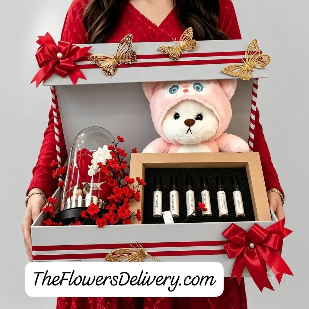 Anniversary Gifts Box for Her Lahore - TheFlowersDelivery.com